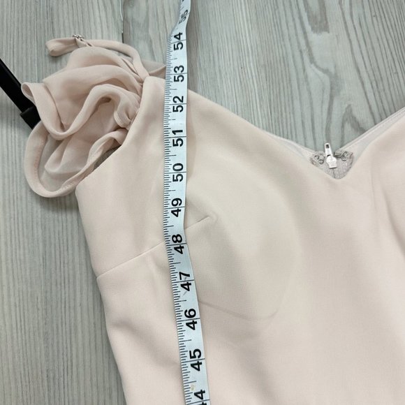 Birdy Grey Devin Convertible Chiffon Long Dress Gown Pale Blush Pink Extra Small - Picture 14 of 16